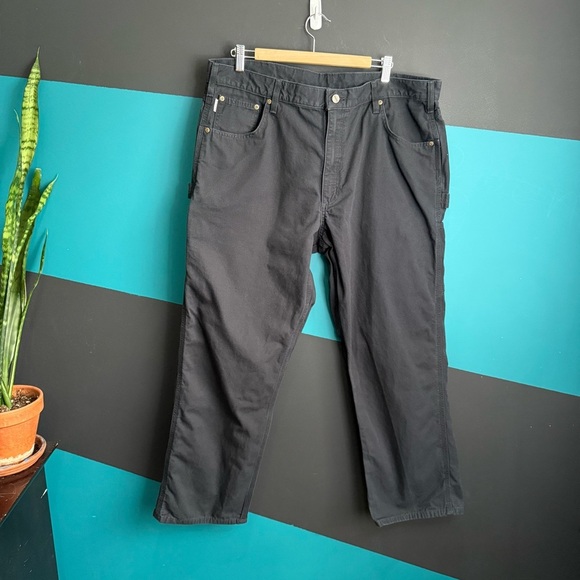 Carhartt Black Loose Fit Pants 40x 30 - Picture 2 of 7